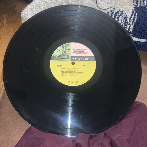 Jimi Hendrix Experience Are You Experienced?  MONO 1st Issue Reprise RECORD ONLY