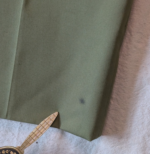 Vintage 60s BSOA Men's Green Canvas Khaki Scout Leader Pants 40x30 Union Made - Picture 8 of 8