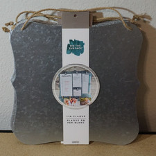 7x On The Surface blank Galvanized Tin Plaque 12 X 12 in Arts Crafts Holidays