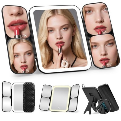 5-in-1 Led Vanity Makeup Mirror,1X Full Face & 5x/10x/20x/30x Times Magnifica...