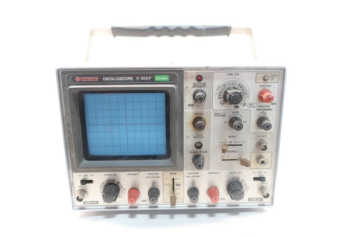 Hitachi Denshi V-202F Oscilloscope 20mhz | eBay