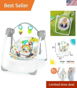 Voyage - Amie Portable Baby Swing - Sécurité approuvée, conception de Paradise ludique