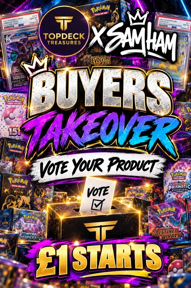 TOPDECK TREASURES x SAMHAM | BUYERS TAKEOVER | VOTE YOUR PRODUCT £1 STARTS