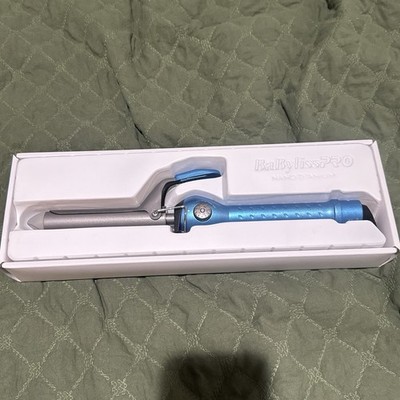 BaBylissPRO Nano Titanium 1 1/4in (32mm) Spring Curling Iron 450°F Blue