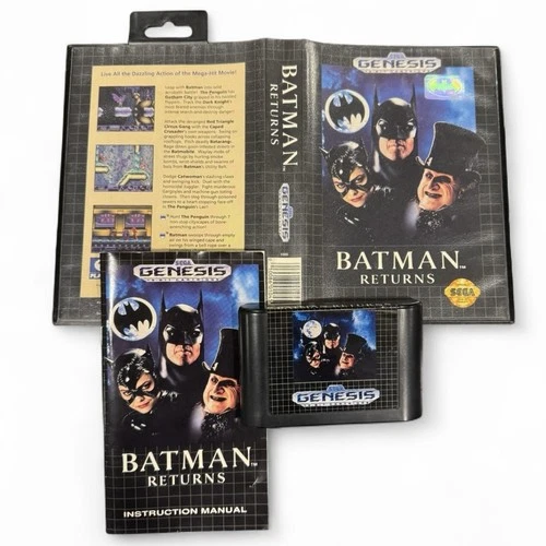 Batman Returns (Sega Genesis, 1992) CIB Complete With Manual