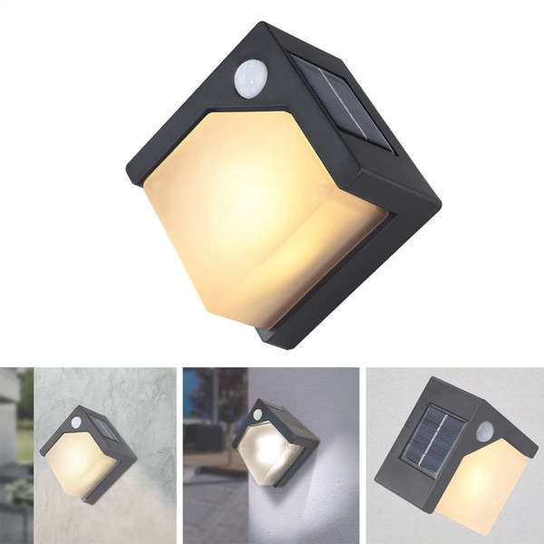 Luxus AußEnleuchte Bewegungsmelder Solar Strahler Solarlampe Wege Lampe 80120662-image