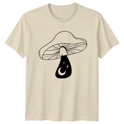 Himmlischer Pilz Stern Mond Magie T-Shirt Himmlische Pilze Natur Geburtstag Geschenk