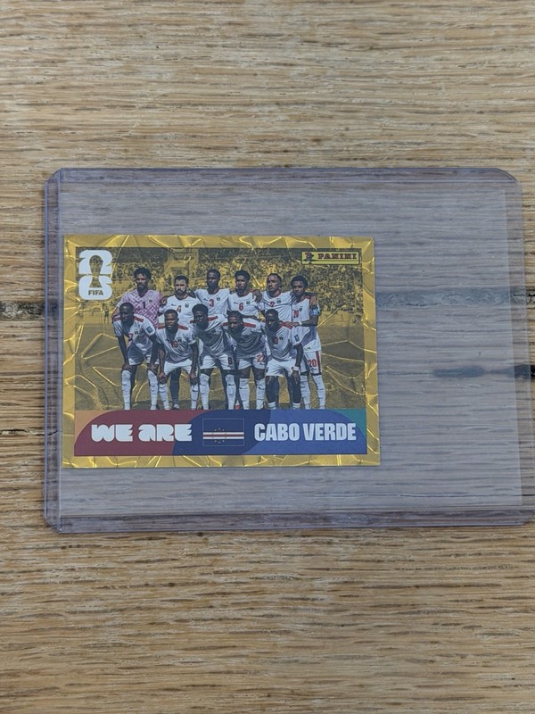 PANINI FIFA WORLD CUP 2026 GOLD CRUMPLE CABO VERDE 100% ORIGINAL ⚽🏆🔥