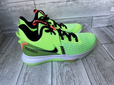 Nike LeBron Witness V Basketball Shoes Lime Glow Black Mango Men s 8 NEW