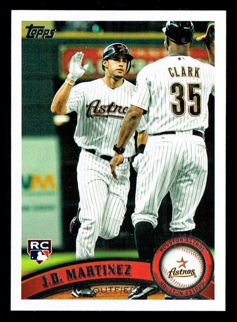 J.D. Martinez 2011 Topps Update Rookie Card #US186 Houston Astros
