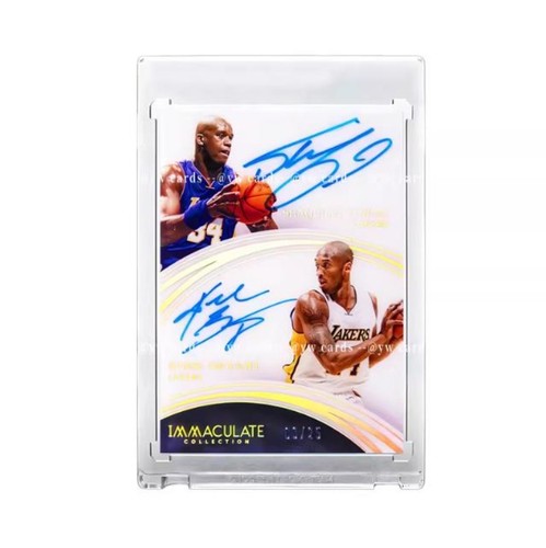 Logoman Kobe Bryant&Shaquille O'Neal Autographs Signed Jersey Star Card