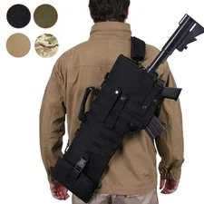 Waterproof Tactical Gun Bag 28.7" Molle Rifle Scabbard,Sling Bag for Outdoor Use