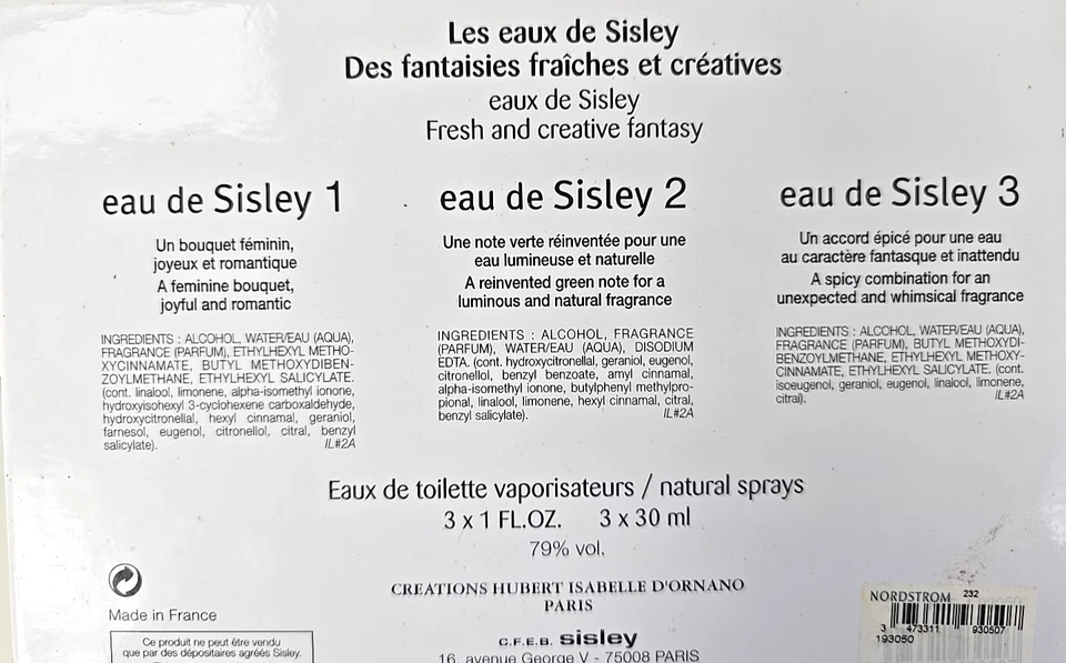 Novo na caixa - Sisley Eau De Toilette Eau De Toilette Eau De Sisley Eau De Sisley 1 2 3 - Imagem 3 de 3