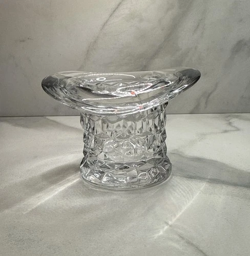 Vintage Fostoria American Clear Glass Top Hat Match/Toothpick Holder 2.25"