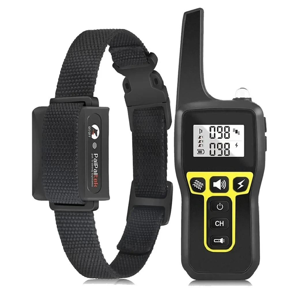 Remote Control Pet Collar 1000m Electric Dog Training Shock Rechargeable UK