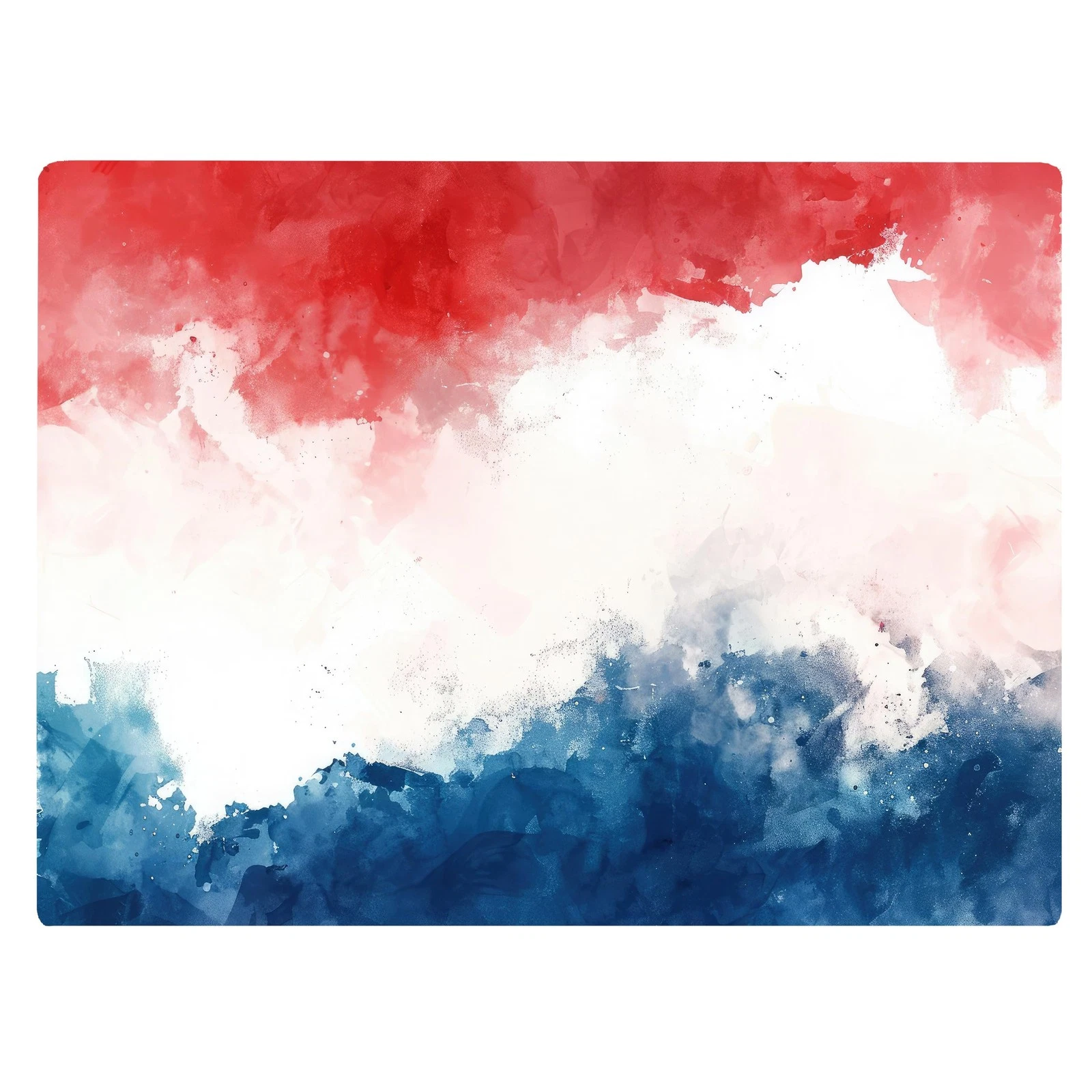 Red White and Blue Patriotic American Flag Marble Kitchen Glass Cutting Board...