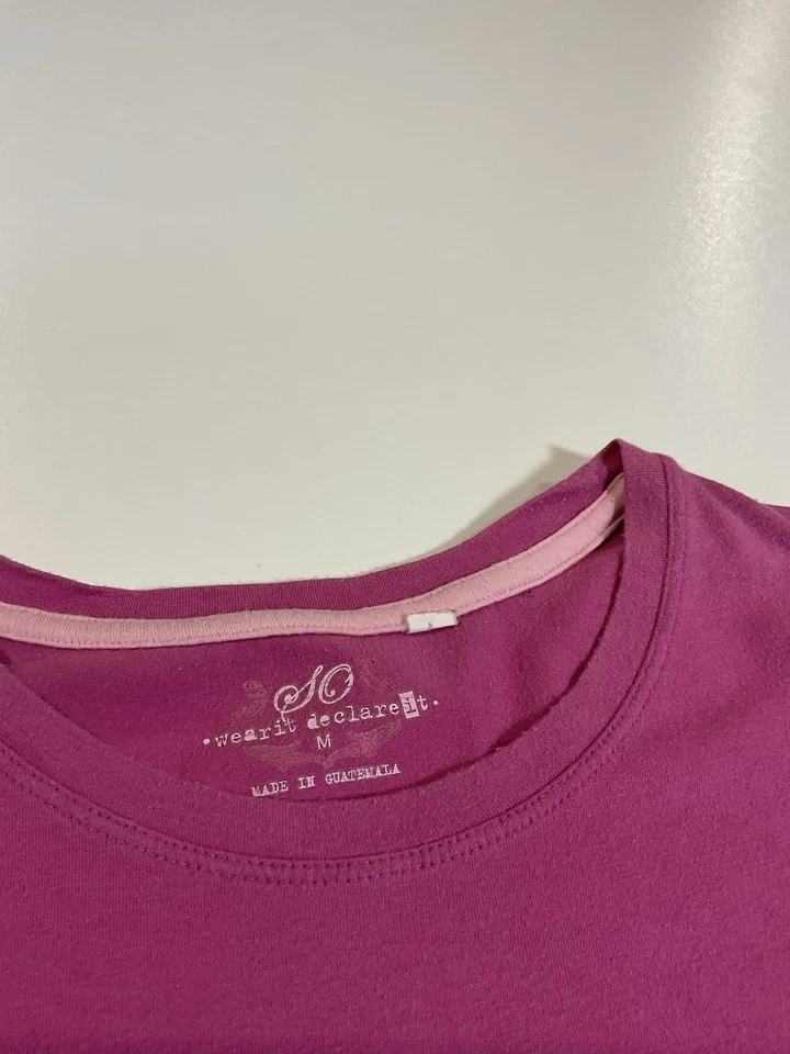 Camiseta Vintage Bebe Estrás Talla M McBling Rosa Y2K Foto 3 de 4