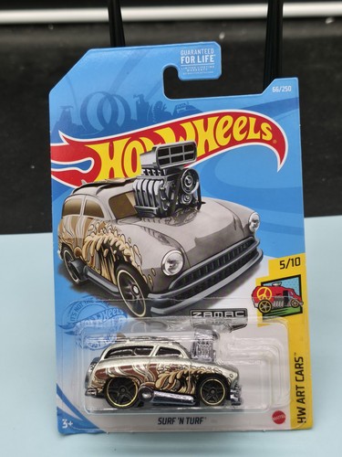 Hot Wheels Surf ‘N Turf #066 HW '21 Art Cars 5/10 ZAMAC VHTF!