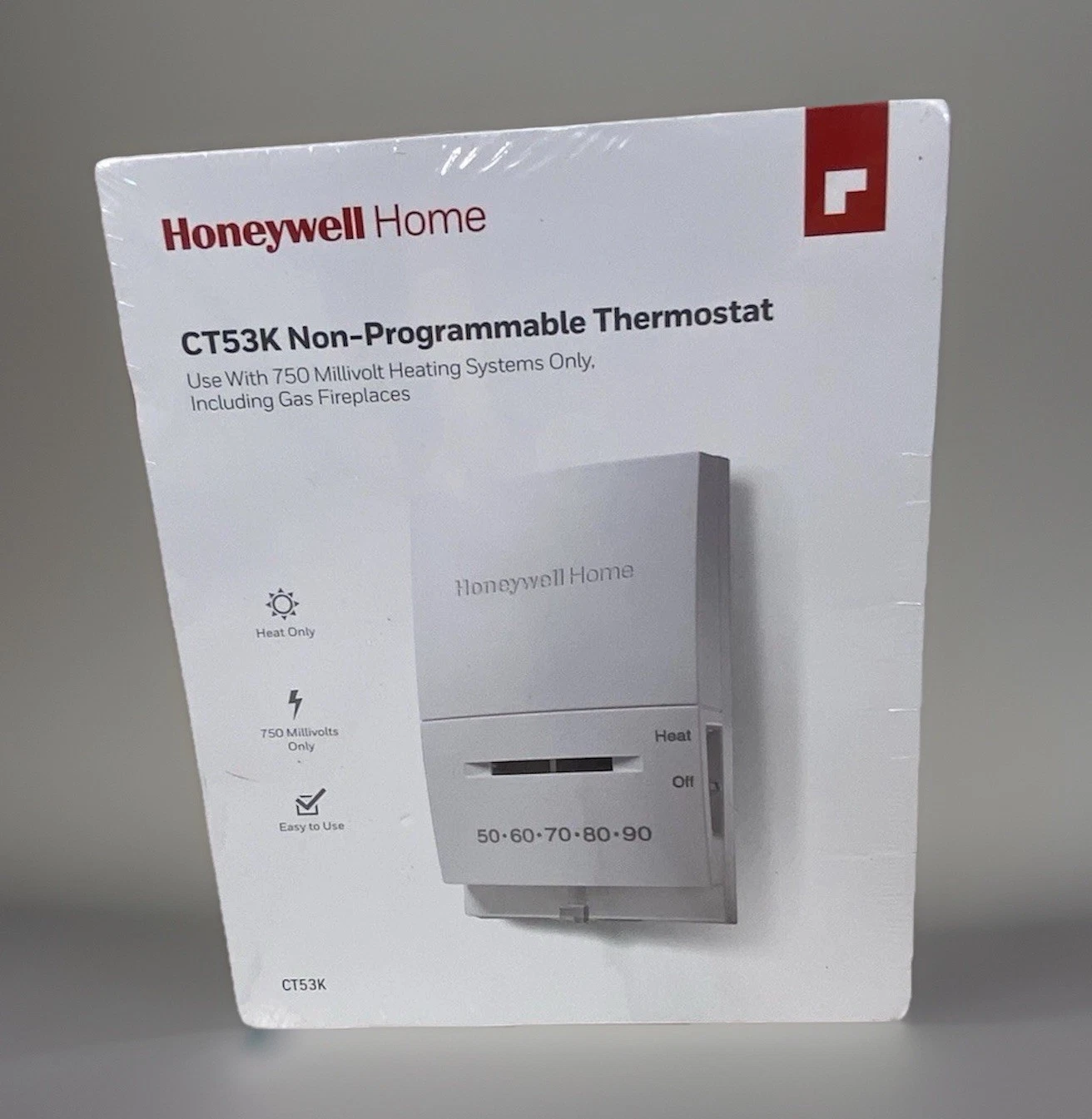 Honeywell CT53K Non Programmable Heat Manual Thermostat 750 mV New In Box Sealed