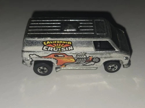 Vintage 1974 Mattel Hot Wheels 1/64 Scale Silver California Crusin Van TC-157