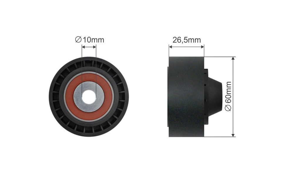 Fits NTY RNK-CT-043 PULLEY IDLER V-BELT ⭐UK Stock⭐ - Image 6