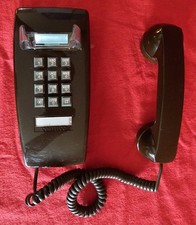 Cortelco 255445-VBA-20M Brown Wall Phone Retro Push Button Landline Made In USA