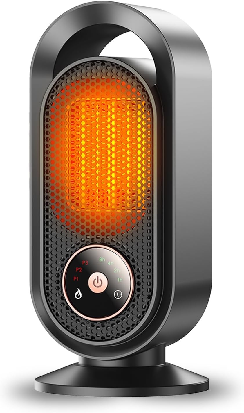 Electric Space Heater, Portable Room Heater Energy Efficient 1500W PTC Fast Hea