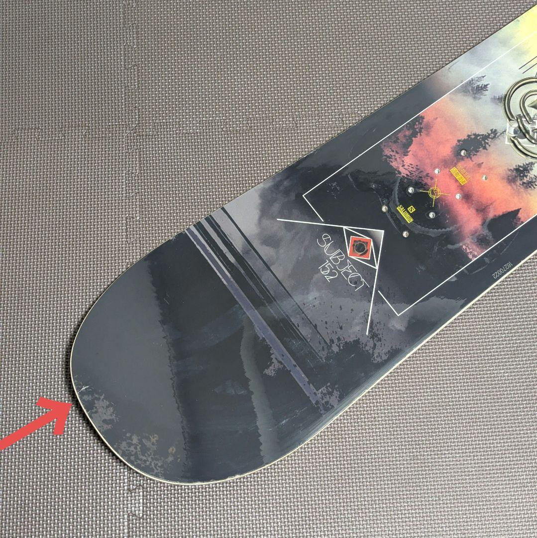 中古 17/18 SALOMON SUBJECT 152cm FLUX ビンディング付き