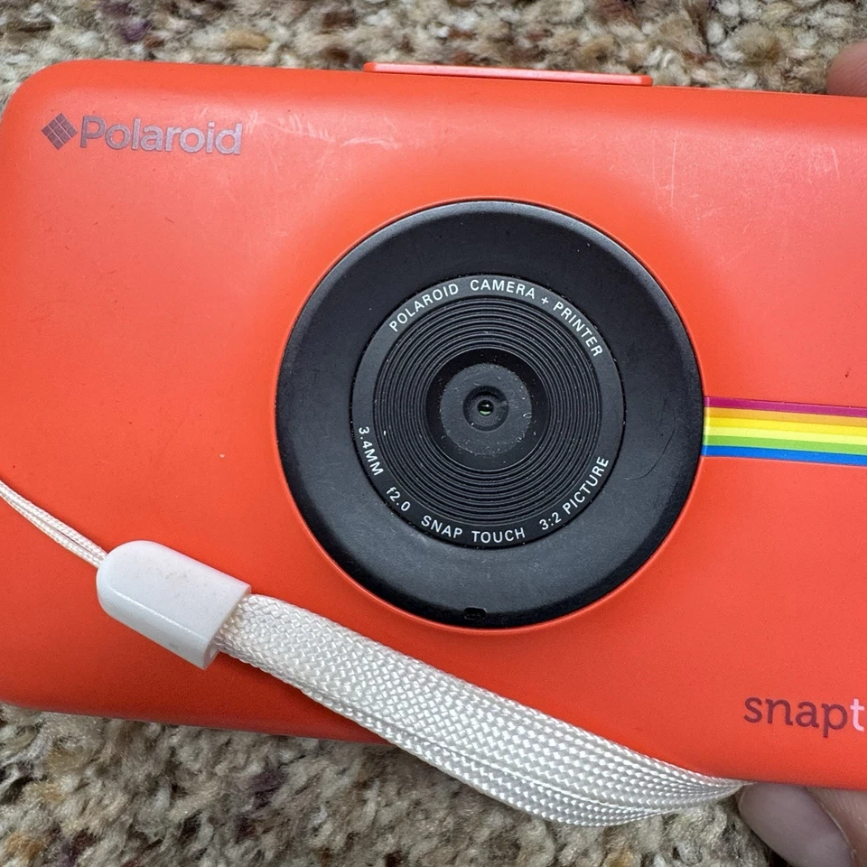 Impressora Digital Instantânea Polaroid Snap Touch ZINK Não Testada Vermelha - Imagem 4 de 4
