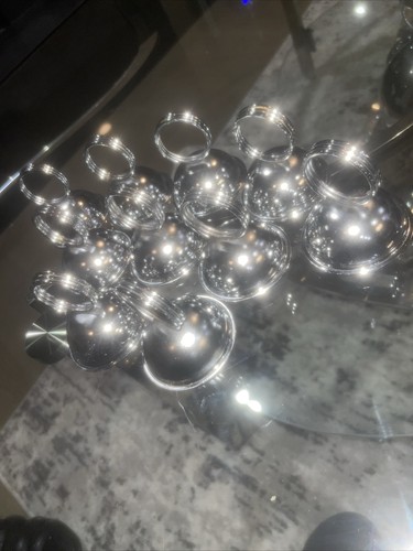 Silver Tone Bell Place Card Holder Set Of 10 Wedding Card Photo Holder