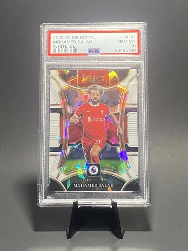 2023-24 Panini Select Premier League White /85 Mohamed Salah PSA 10 POP 2