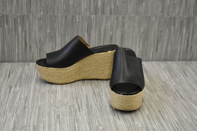 michael kors cunningham leather wedge