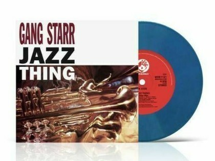 GANG STARR 45 RPM 7" VINYL - Jazz Thing BLUE VINYL 200 MADE SOLD OUT!! - Picture 1 of 3