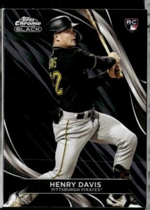 2024 Topps Chrome Black #41 Henry Davis Rookie Pittsburgh Pirates