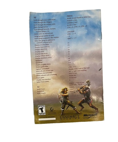 2002 Age of Mythology Microsoft Game Studios Handbuch - Bild 4 von 4
