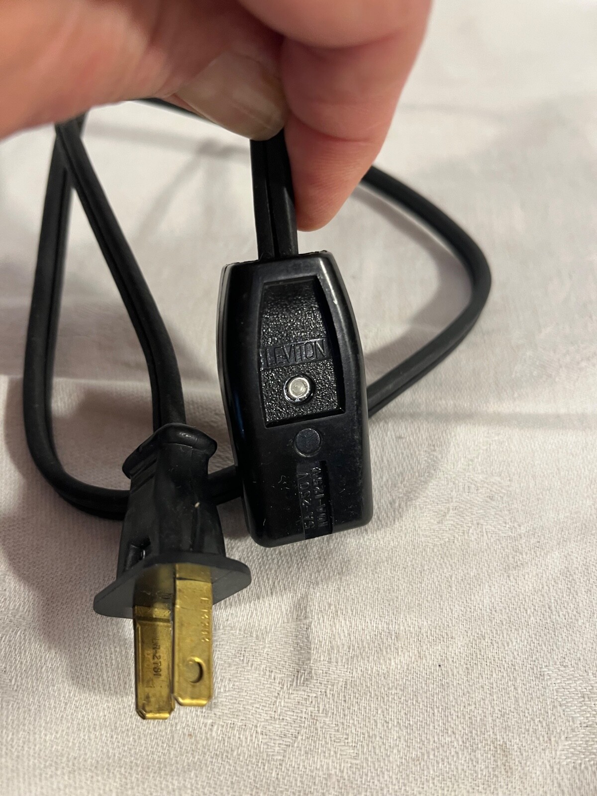 2-Prong Power Cord for Sunbeam Farberware Cooker Deep Fryer Wok ~ Leviton