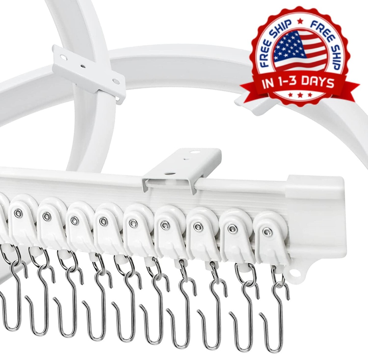Riel De Cortina Para Techo Riel Para Cortina Para Montaje En Techo