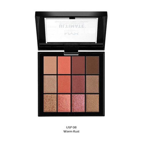 1 NYX Ultimate Multi Finish Shadow Palette " USP08 Warm Rust " *Joy's cosmetics* - Picture 2 of 3