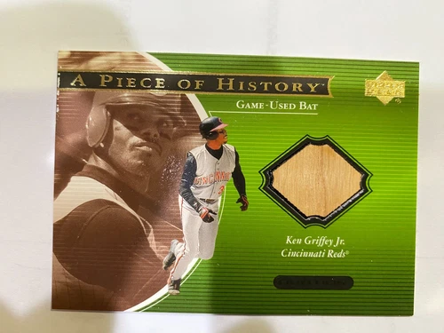 2001 Upper Deck Ovation A Piece of History Ken Griffey Jr. #KG Game Used Bat