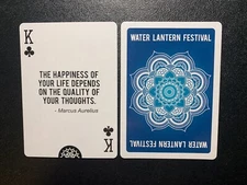 MARCUS AURELIUS  KING OF CLUBS   swap /playing card