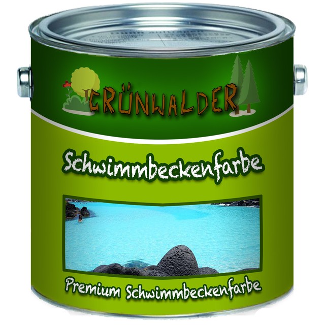Grünwalder premium Poolfarbe Schwimmbeckenfarbe Grün Schwimmbadbeschichtung Grünwalder premium Poolfarbe Schwimmbeckenfarbe Grün Schwimmbadbeschichtung