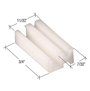 Guía inferior de ventana deslizante de nailon de 3/8" de ancho para ventanas Alenco - paquete de 4 - Imagen 5 de 5