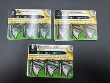 Pirates CSG Savage Shores 017 018 019 #17 18 19 Native Canoes Canoe Ship Cards