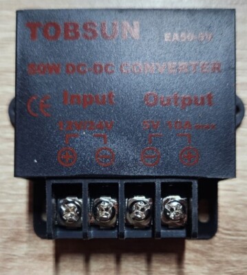 EPBOWPT DC 12V 24V to DC 5V 10A, Power Converter Power Adapter 