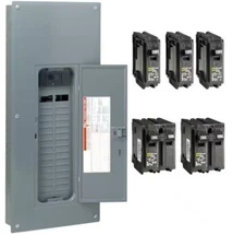 Homeline Neutral Load Center with Cover 150A Indoor Value Pack HOM3060M150PCVP