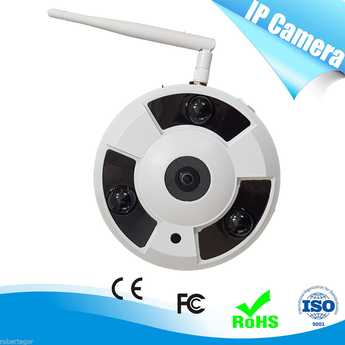Offerta Telecamera Dome WiFi 1.3 Mpx - 360° Sorveglianza LED Array