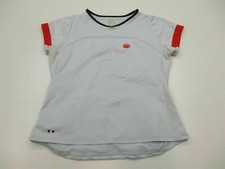 NENTA T6555 Women's Size M Zip Back Light Blue Cycling Training Tee Shirt