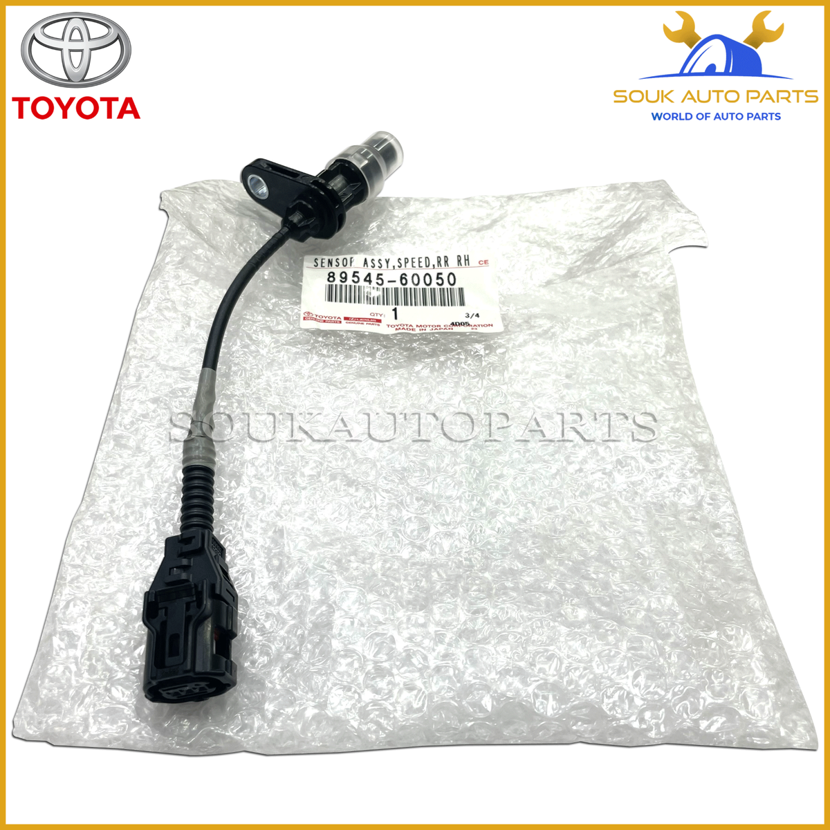 89545-60050 Genuine Toyota SENSOR, SPEED, REAR RH 8954560050 OEM