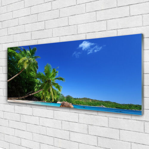 Wall art Print on Plexiglas® Acrylic 125x50 Palm Trees Landscape