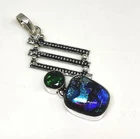 Diopside Pendant Handmade 2.25" Gemstone Jewelry